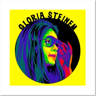 Gloria Steinem Rainbow Portrait Posters and Art